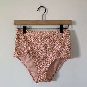 Aerie Floral Bikini Bottoms Size Medium